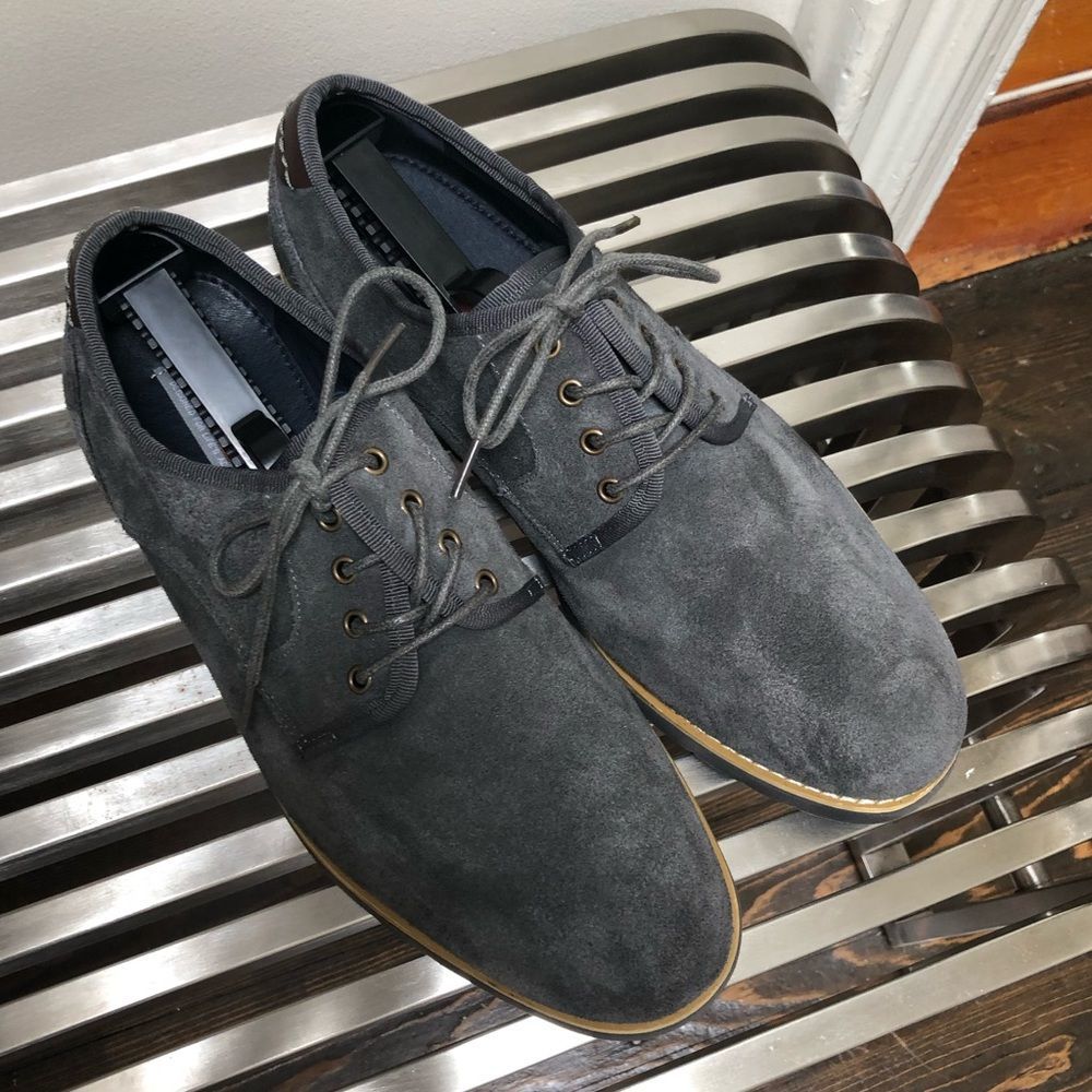 Hawke &Co. Jasper Gray Suede Lace-up shoes Sz 11.